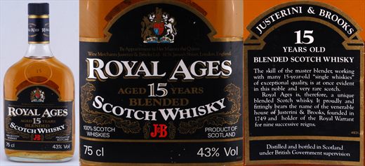 JB Royal Ages 15 Years Scotch Whisky