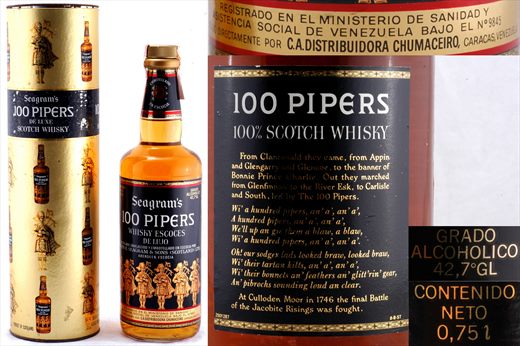 Seagrams 100 Pipers Scotch Whisky
