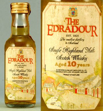 The Edradour Single Highland Malt Scotch Whisky 10 Years 5cl
