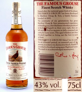 The Famous Grouse Scotch Whisky