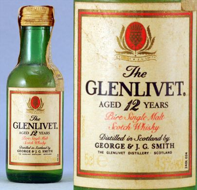 The Glenlivet Pure Single Malt Scotch Whisky 12 Years 5cl