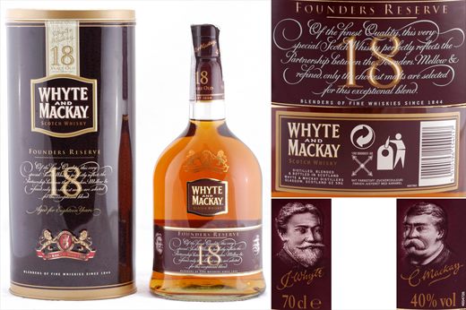 Whyte and Mackay 18 years Scotch Whisky