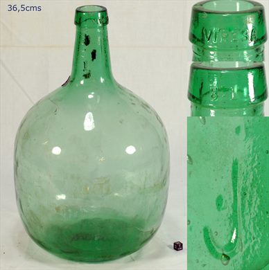 Garrafao redondo verde 36,5cms (Viresa)