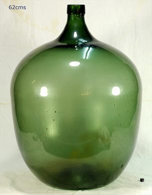 Garrafao redondo verde oliva 62cms