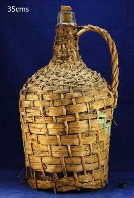 Garrafao empalhado com cana 35cms