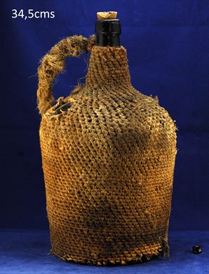 Garrafao empalhado com corda 34,5cms
