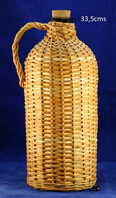 Garrafao empalhado em vime 33,5cms