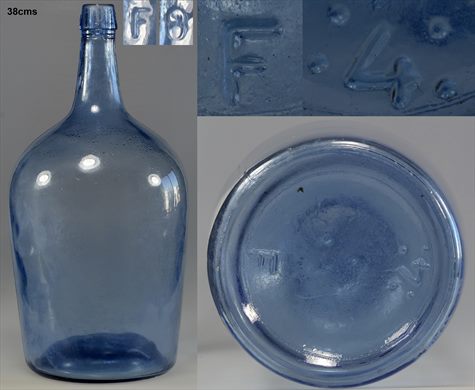 Garrafao cilindrico azul 38cms
