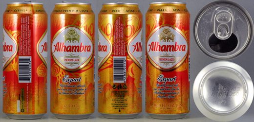Alhambra premium lager Export 50cl 2003-02-01