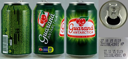 Antarctica Guarana Patrocinador Oficial Brasil 330ml 2015-10-27