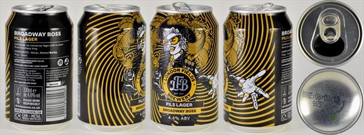 Broadway Boss Pils Lager London Fields Brewery 330ml 2019