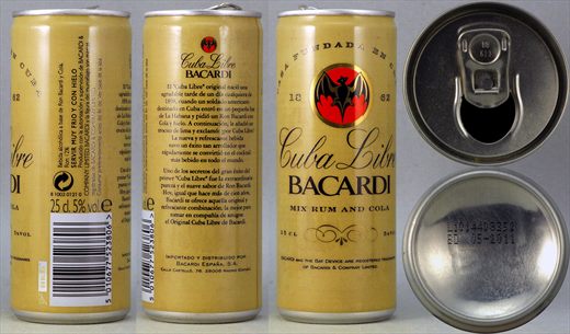 Bacardi Cuba Libre 25cl 2011-05