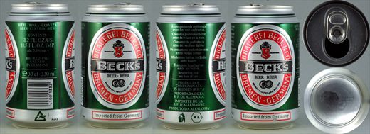 Becks beer 33cl 1998-06