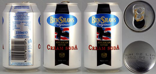 Ben Shaws Cream Soda American Style 330ml 2002-06