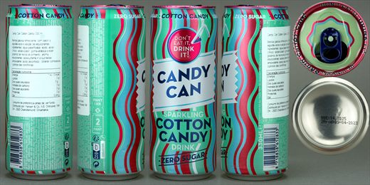 Candy Can Sparkilng Cotton Candy Drink zero 330ml 2023