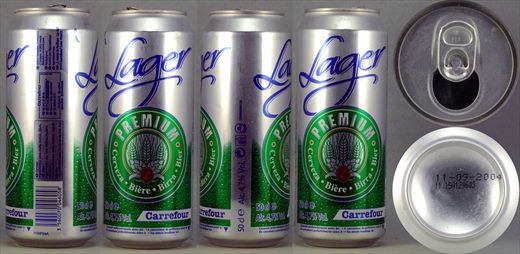 Carrefour Lager Premium 50cl 2004-09-11
