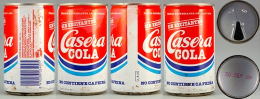 Casera Cola sin cafeina 320ml 1989-09-30