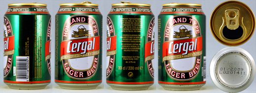 Cergal Lager Beer 33cl 2009-01