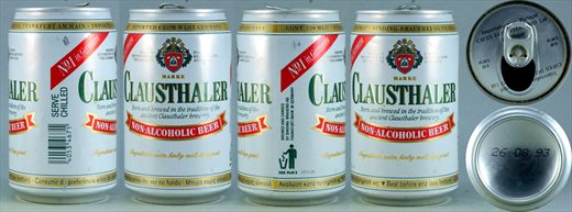 Clausthaler non-alcoholic beer 330ml 1993-08-26