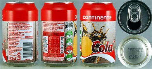 Continente Cola 33cl 2014-09-25