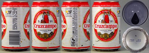 Cruzcampo cerveza tipo pilsen 33cl 1993-11