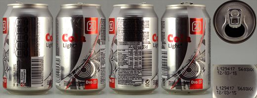 Dia Cola Light 33cl 2015-03