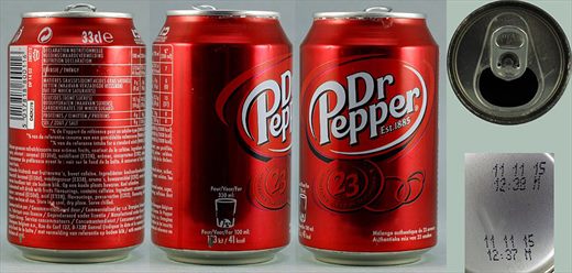 Dr Pepper 330ml 2015