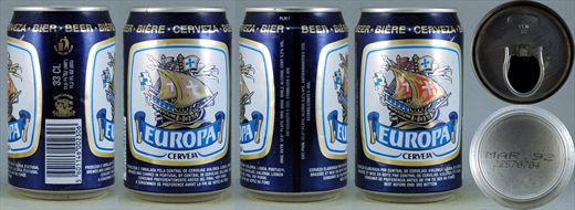 Europa cerveja 33cl 1992-03