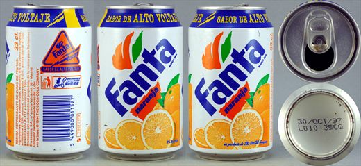 Fanta naranja 33cl 1997-08-30