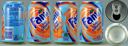 Fanta Naranja bajo en Calorias 330ml 2007-01-13