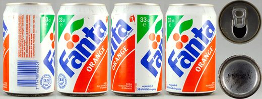 Fanta orange 33cl 1991-12