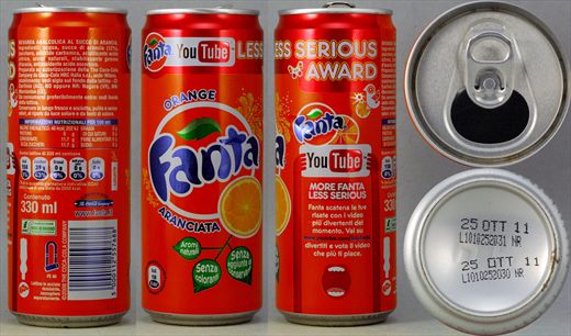 Fanta aranciata Youtube 330ml 2011-08-25