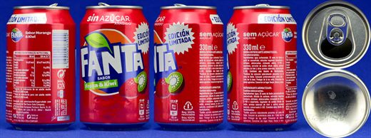 Fanta Fresa y Kiwi sem acucar Edicion Limitada 330ml 2019