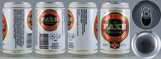 Faxe Premium Danish Lager Beer 0,33L 1997-11-14