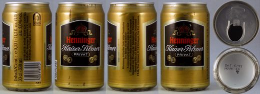 Henninger Kaiser Pilsener Privat 33cl 1991-05