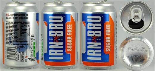 IRN-BRU Sugar free 330ml 2018