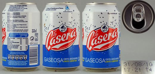 La Casera Gaseosa Cero Azucares 33cl 2010-08