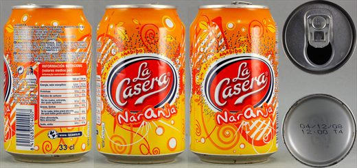 La Casera naranja 33cl 2008-12