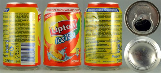 Lipton ice tea peach 330ml 2013-05