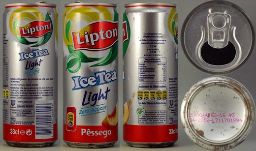 Lipton Ice Tea light pessego 33cl 2008