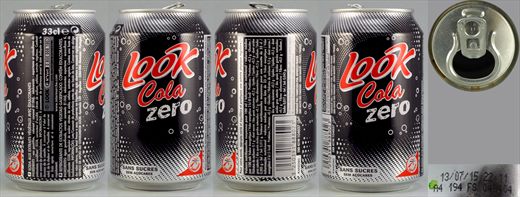 Look Cola Zero 33cl 2015