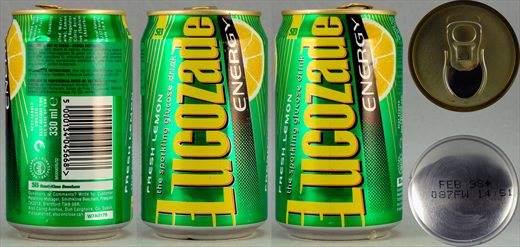 Lucozade Energy 330ml 1998-02