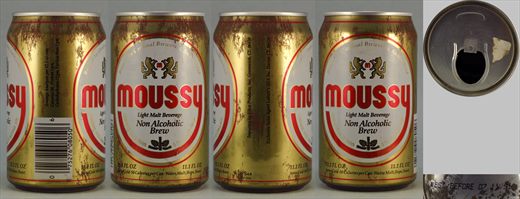 Moussy Light Malt Beverage 11.1FL OZ 1991