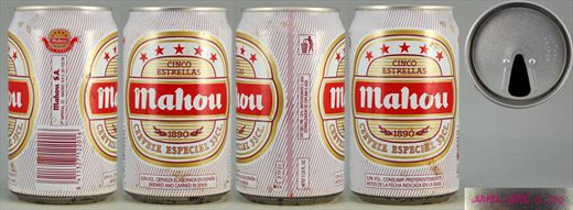 Mahou Cerveza Especial Cinco Estrellas 33cl 1991