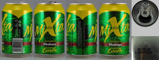Mahou Shandy Mixta limon 33cl 2008