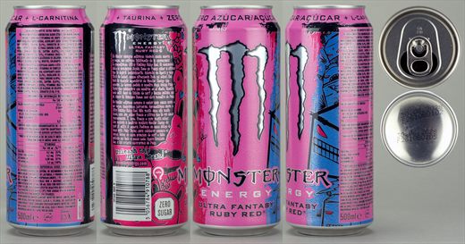 Monster energy Ultra Fantasy Ruby Red 500ml 2028-06-30