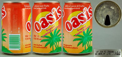 Oasis Tropical Exotic Cocktail 33cl 1991