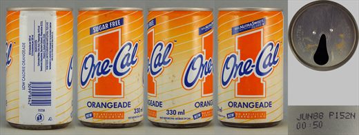 One-Cal Orangeade 330ml 1988