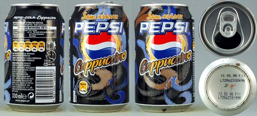 Pepsi Cappucino sin acucar 330ml 2008-03-13