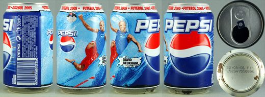 Pepsi Futebol 2005 David Beckham 33cl 2006-08-22